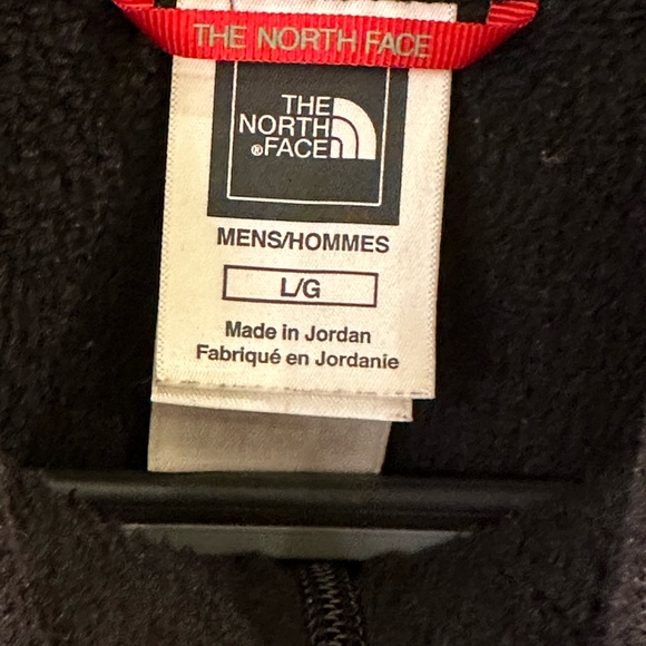 The North Face Men’s Quarter 1/4 Zip Pullover Front Zip Chest Pocket Black - Picture 7 of 9